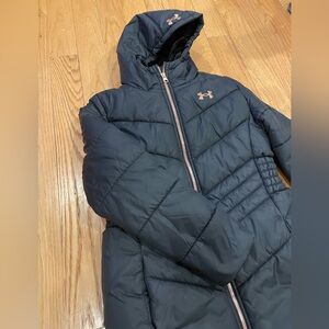 Under Armour Girls Black Puffer Jacket
